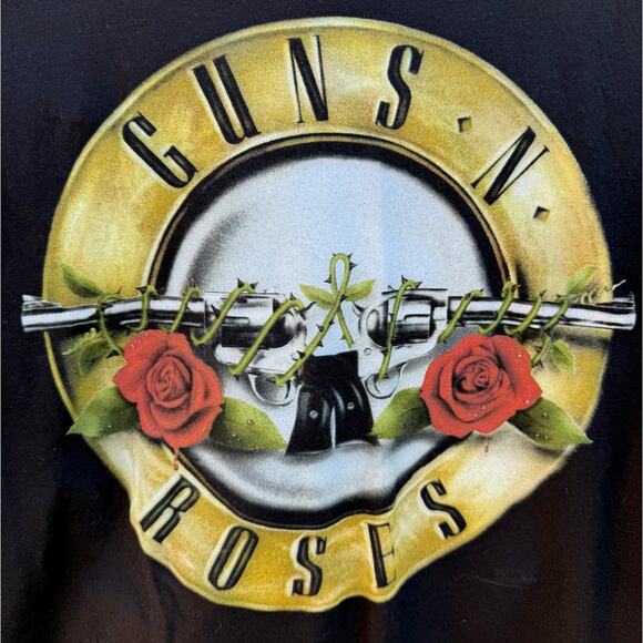 Guns N Roses classic logo Retro Black t-shirt Size Small - Picture 2 of 3